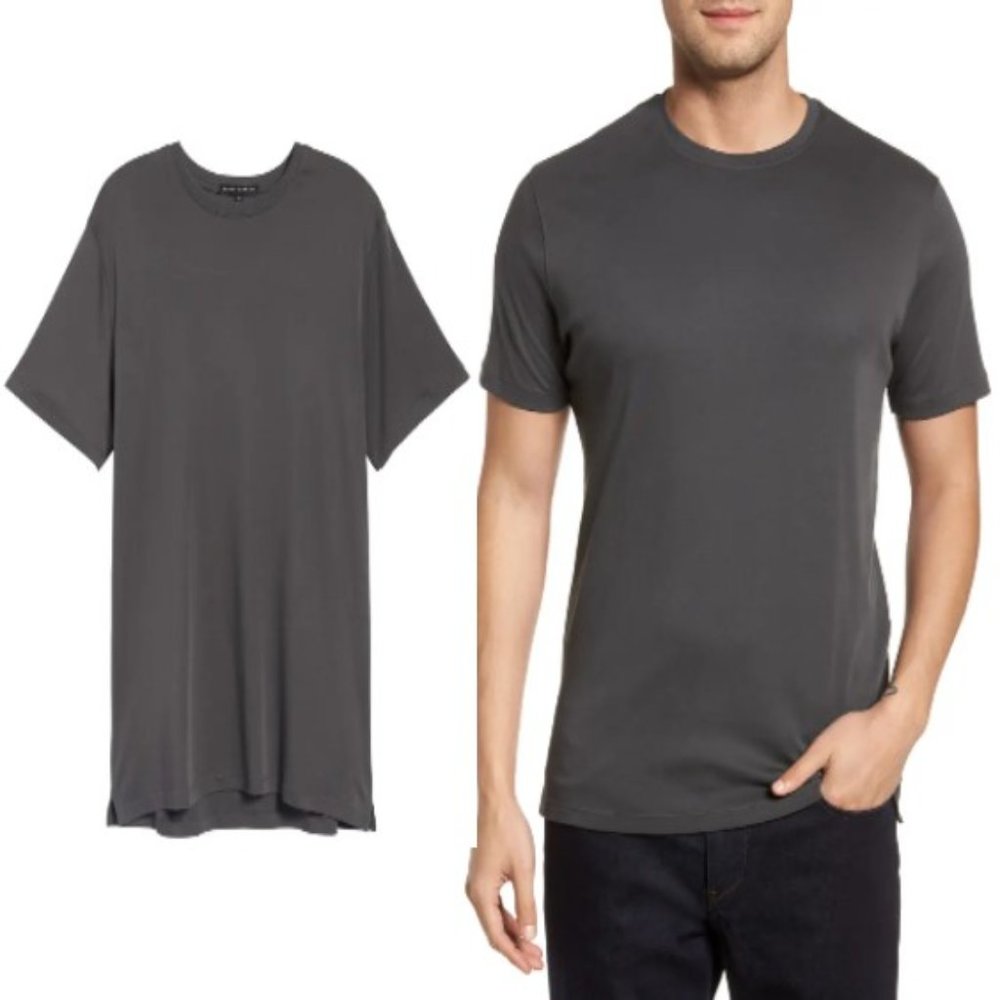 ROBERT BARAKETT Georgia Crewneck shirt GREY Large 09/24
